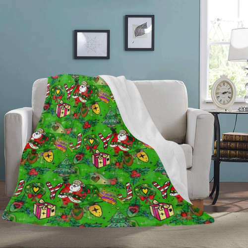 Joy Christmas by Nico Bielow Ultra-Soft Micro Fleece Blanket 60"x80"