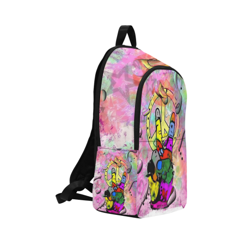Hand of Peace by Nico Bielow Fabric Backpack for Adult (Model 1659)