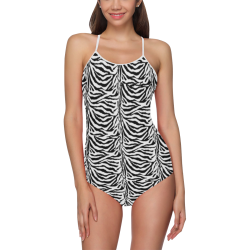 Zebra Animal Pattern Strap Swimsuit ( Model S05)