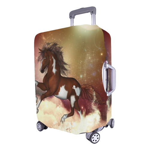 Wonderful wild horse in the sky Luggage Cover/Large 26"-28"