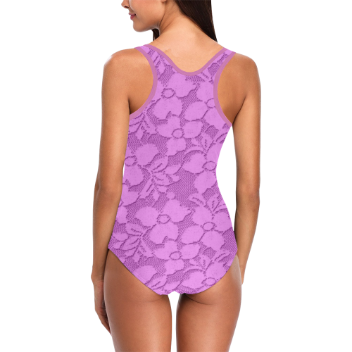 Fake Lacey - Purps Vest One Piece Swimsuit (Model S04)