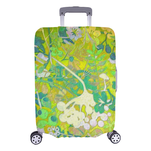 floral 1 vintage abstract Luggage Cover/Large 26"-28"