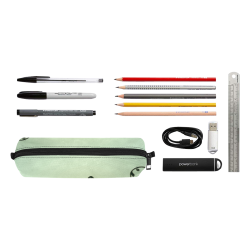 Wonderful flowers, soft green colors Pencil Pouch/Small (Model 1681)