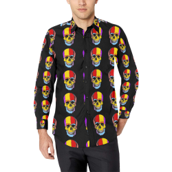 Skull by PopartLover Men's All Over Print Casual Dress Shirt (Model T61)