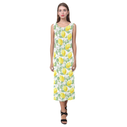 Lemons And Butterfly Phaedra Sleeveless Open Fork Long Dress (Model D08)