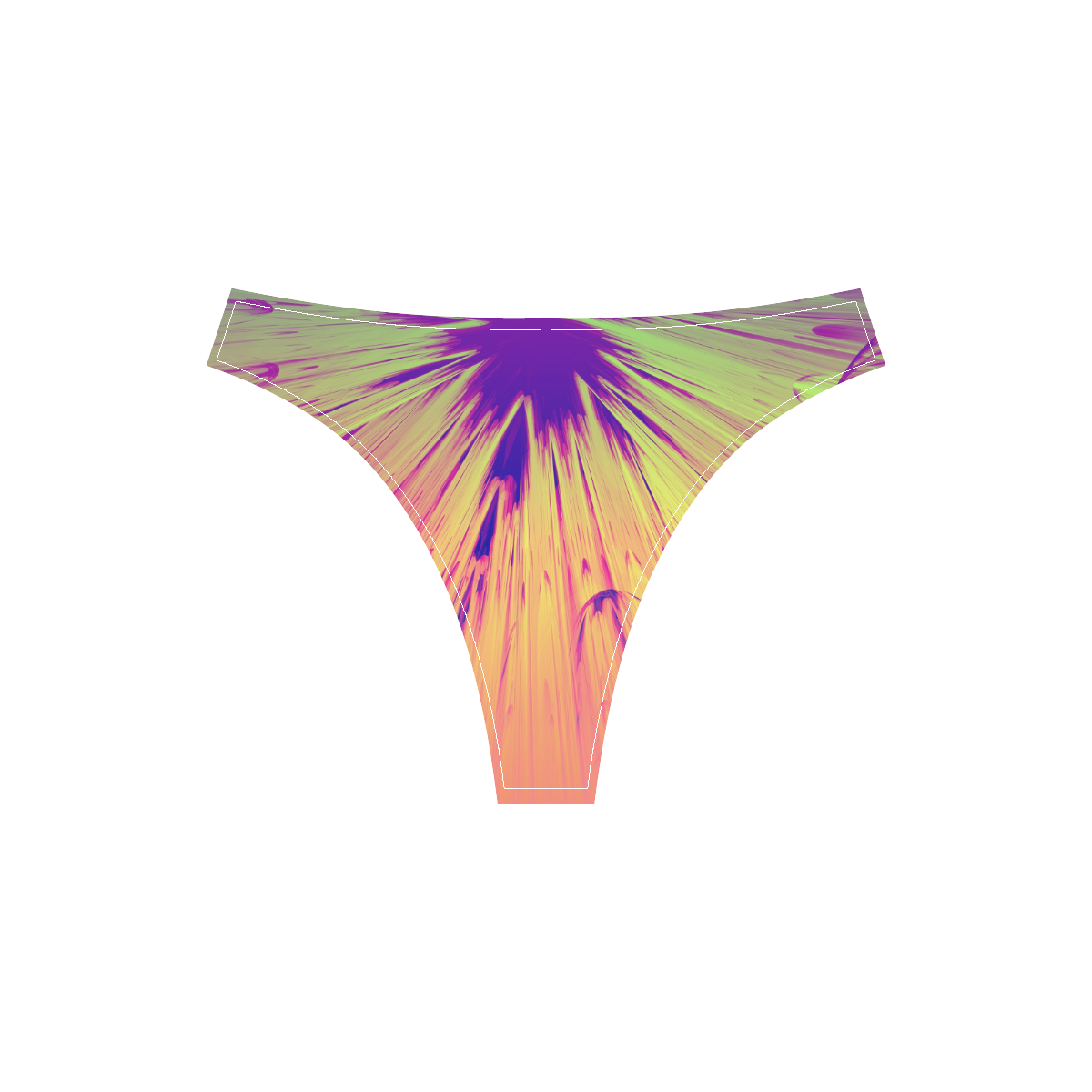 Splat Sport Top & High-Waisted Bikini Swimsuit (Model S07) | ID: D2888744