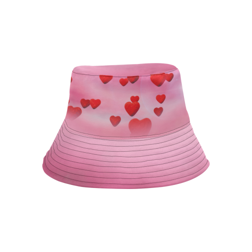lovely romantic sky heart pattern for valentines day, mothers day, birthday, marriage All Over Print Bucket Hat