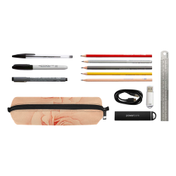 Beautiful roses Pencil Pouch/Small (Model 1681)