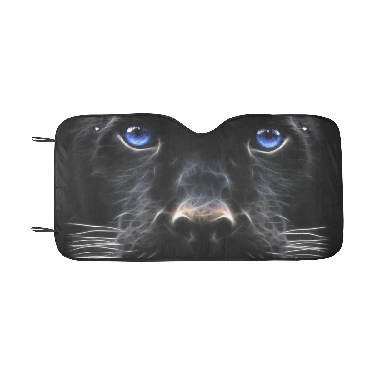 Big black cat Car Sun Shade 55"x30" ID D3730277