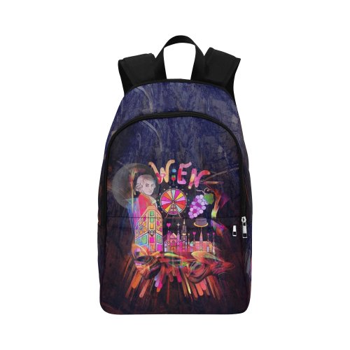 Vienna / Wien Popart by Nico Bielow Fabric Backpack for Adult (Model 1659)