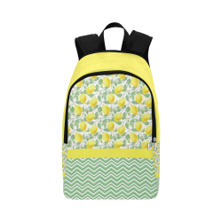 Lemons With Chevron 2 Fabric Backpack for Adult (Model 1659)