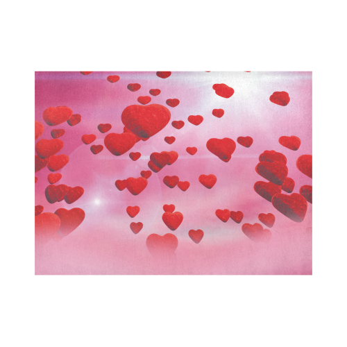 lovely romantic sky heart pattern for valentines day, mothers day, birthday, marriage Placemat 14’’ x 19’’ (Six Pieces)