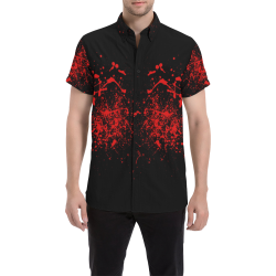 Blood by Popart Lover Men's All Over Print Short Sleeve Shirt (Model T53)