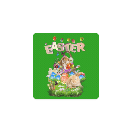 Happy Easter Square Coaster