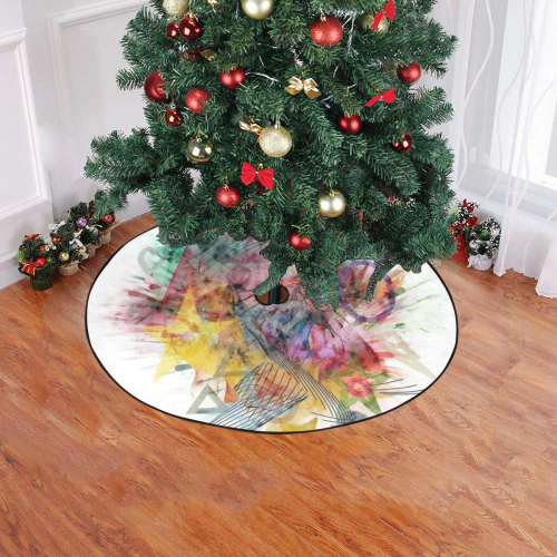 Colors by Nico Bielow Christmas Tree Skirt 47" x 47"