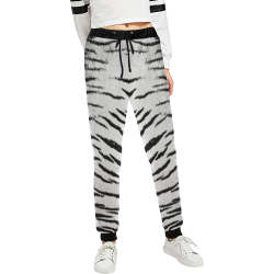White Tiger Unisex All Over Print Sweatpants (Model L11)