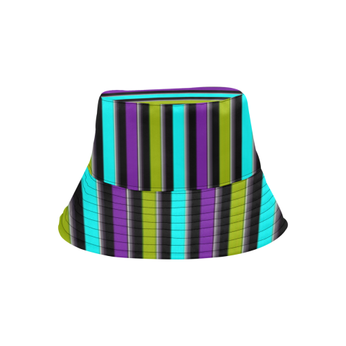 retro stripe 1 version 2 All Over Print Bucket Hat